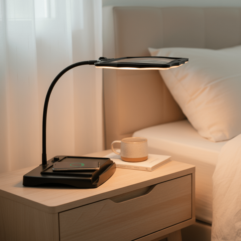 Lampa lupowa LED Detaillicht z 3-krotnym powiększeniem, elastyczna, bezprzewodowa