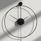 ZeitForm Wanduhr 50cm mit Pendel und lautlosem Uhrwerk