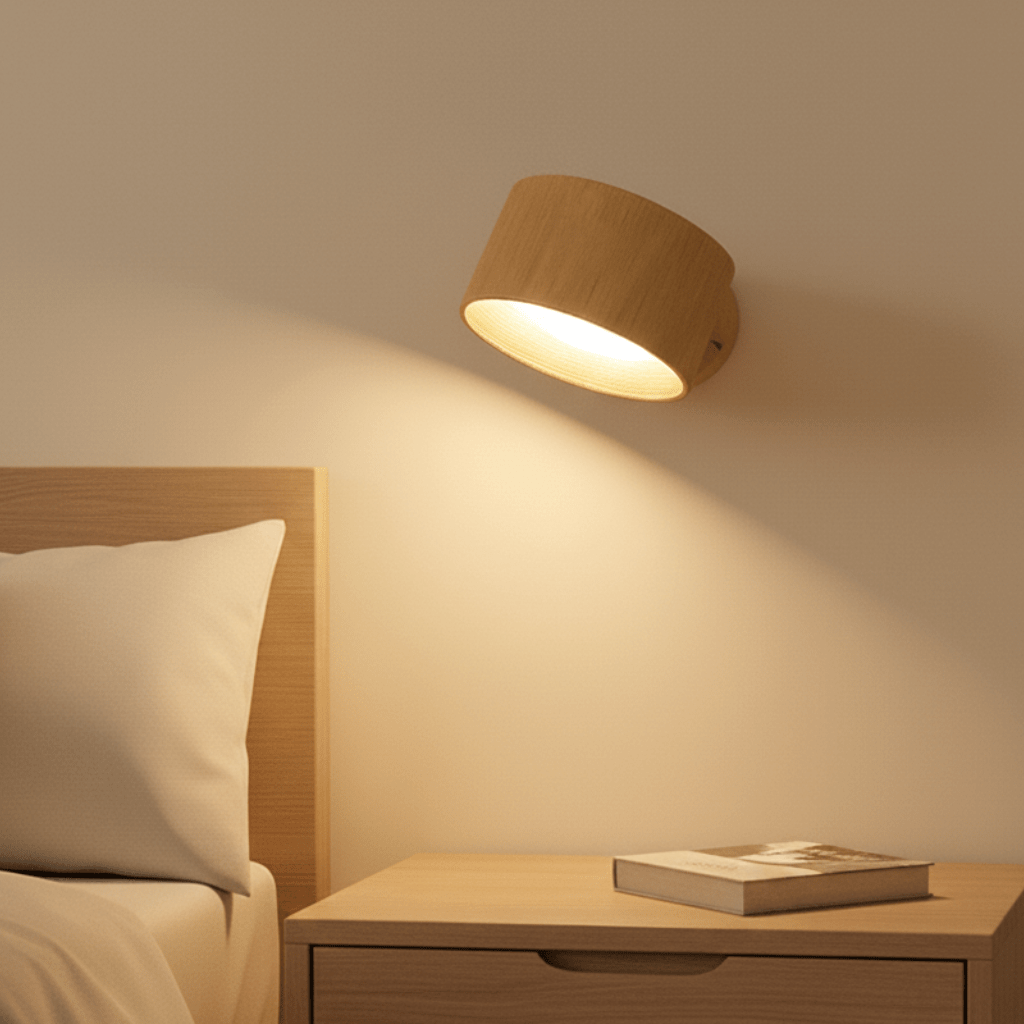Bezprzewodowa lampa ścienna LED Nordlicht z możliwością ściemniania i pilotem