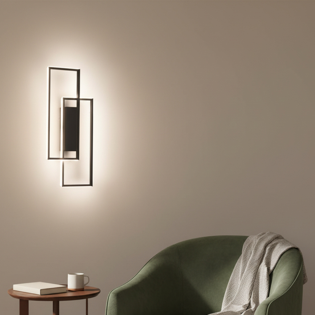 LumoLine LED Wandleuchte dimmbar 3 Lichtfarben Aluminium