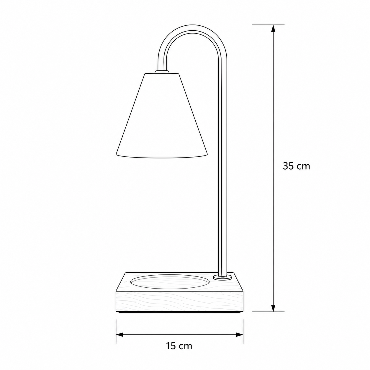 AromaGlow Duftwachs-Lampe