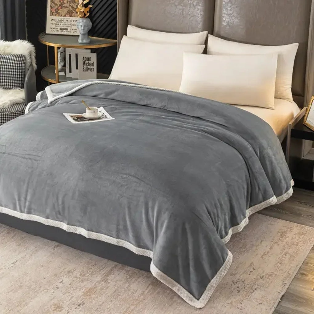 WärmeFlausch Fleece Decke Groß Sanft Polyester Wohndecke