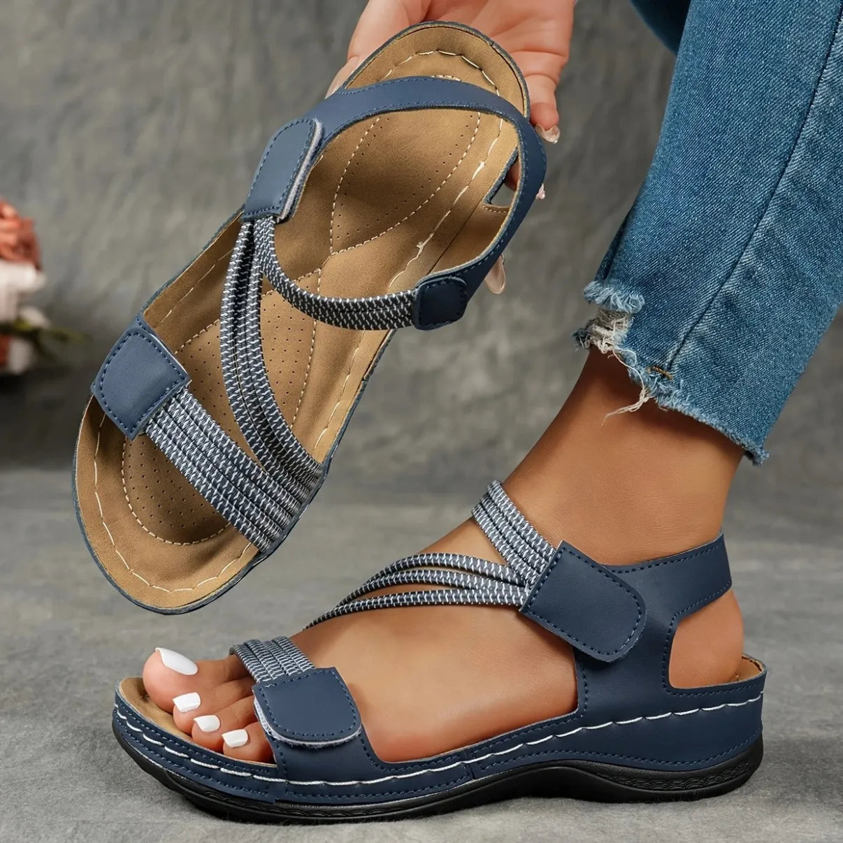 SchrittBalance Sandalen Damen – Verstellbare Freizeitsandalen