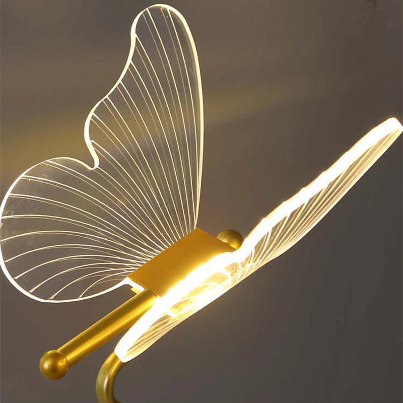 Lampa stołowa SchmetterGlanz z LED, ściemniana, dekoracyjna konstrukcja