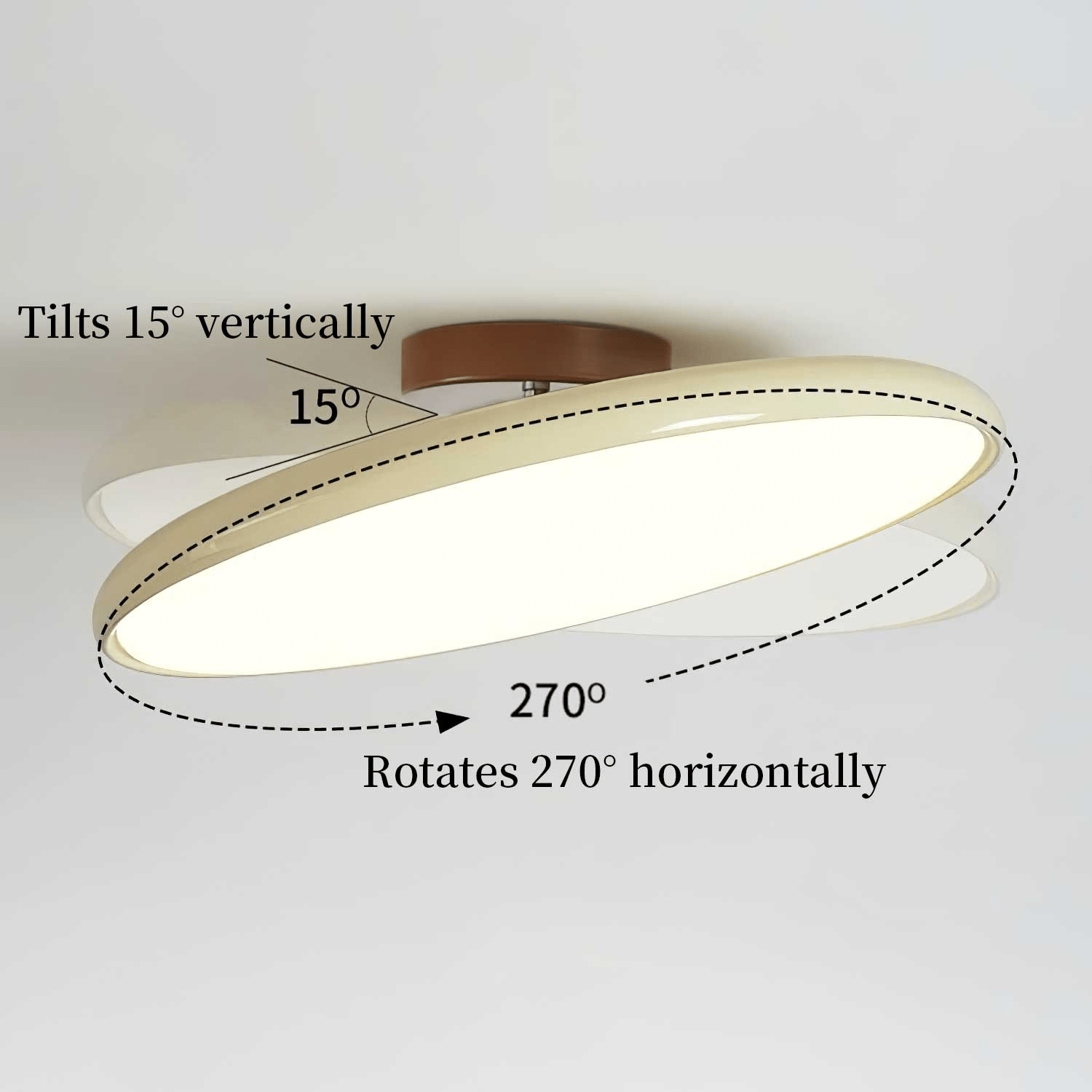 Regulowana LED Lampa sufitowa z obrotowym reflektorem