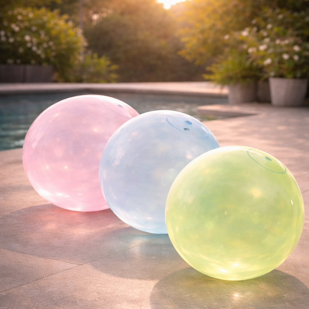 BlubberBall Aufblasbarer Spielball für Garten Strand und Outdoor-Spaß