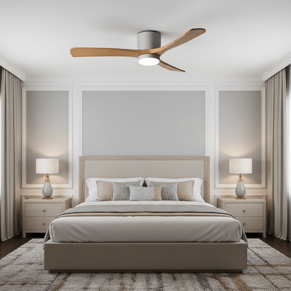 LED Deckenlampe mit Ventilator und Fernbedienung