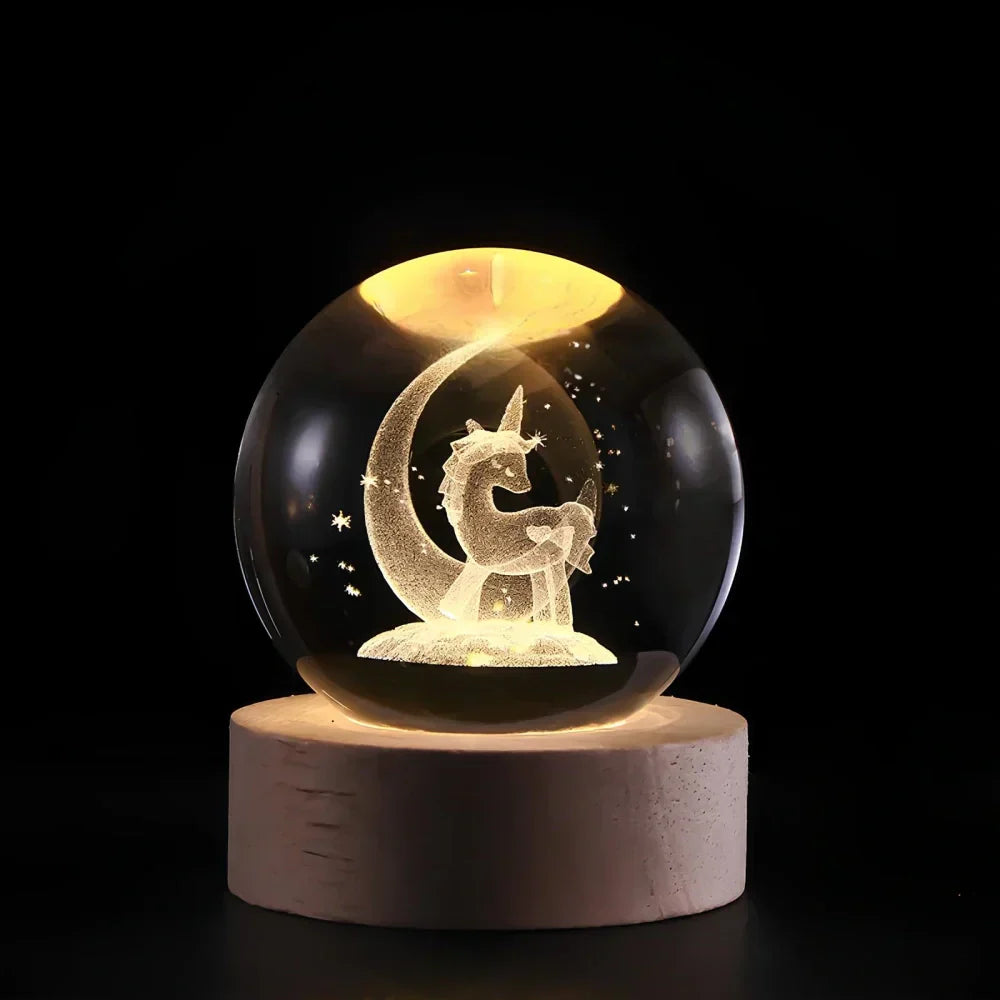 Kryształowa kula LumiSphere 3D z oświetleniem LED