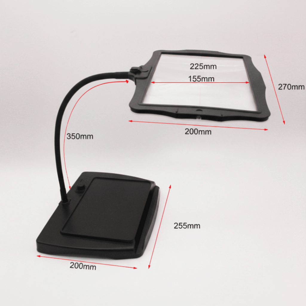 Lampa lupowa LED Detaillicht z 3-krotnym powiększeniem, elastyczna, bezprzewodowa