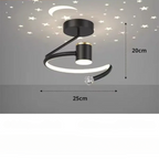 Lampa sufitowa SternAura LED z efektem gwiezdnego nieba