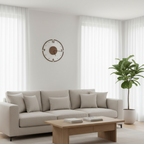 Zegar ścienny NordZeit z drewna 35cm bezgłośny skandynawski design