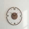 Zegar ścienny NordZeit z drewna 35cm bezgłośny skandynawski design