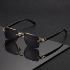 Randlose Quadratische Brille Gewichtsreduzierte Gestalt Angenehme Form