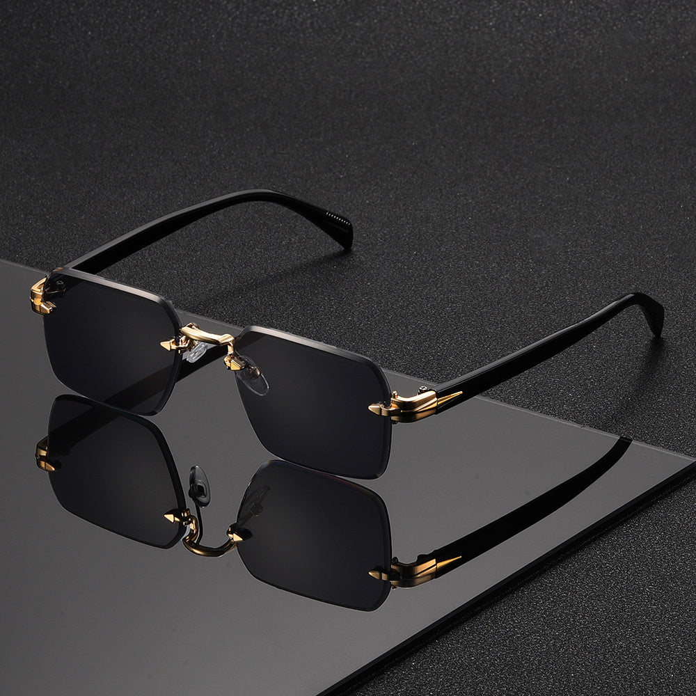 Randlose Quadratische Brille Gewichtsreduzierte Gestalt Angenehme Form
