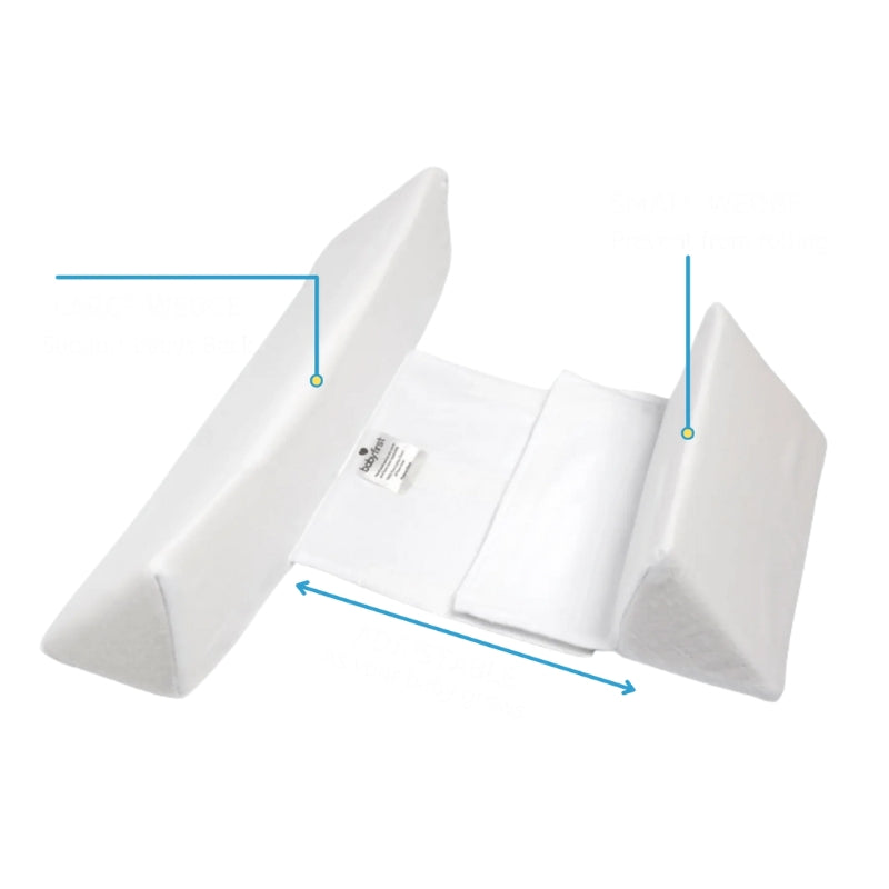 SchlafNest baby ligge pude med justerbare sidestøtter