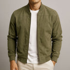 Velurox Herren Sommerjacke im Wildleder-Look mit Reißverschluss