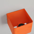 NoirCube Kwadratowa Lampa Ścienna Metal Czarny Kompaktowa Wnętrze