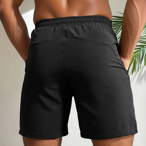 AeroSprint herre sportsshorts med lynlåslommer og snøre