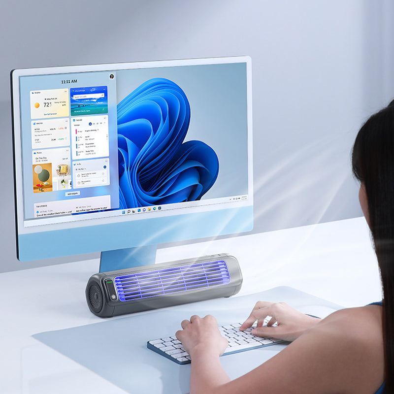 LuftBrise ProMobiler Tisch- und Wandventilator mit Akku 2000mAh
