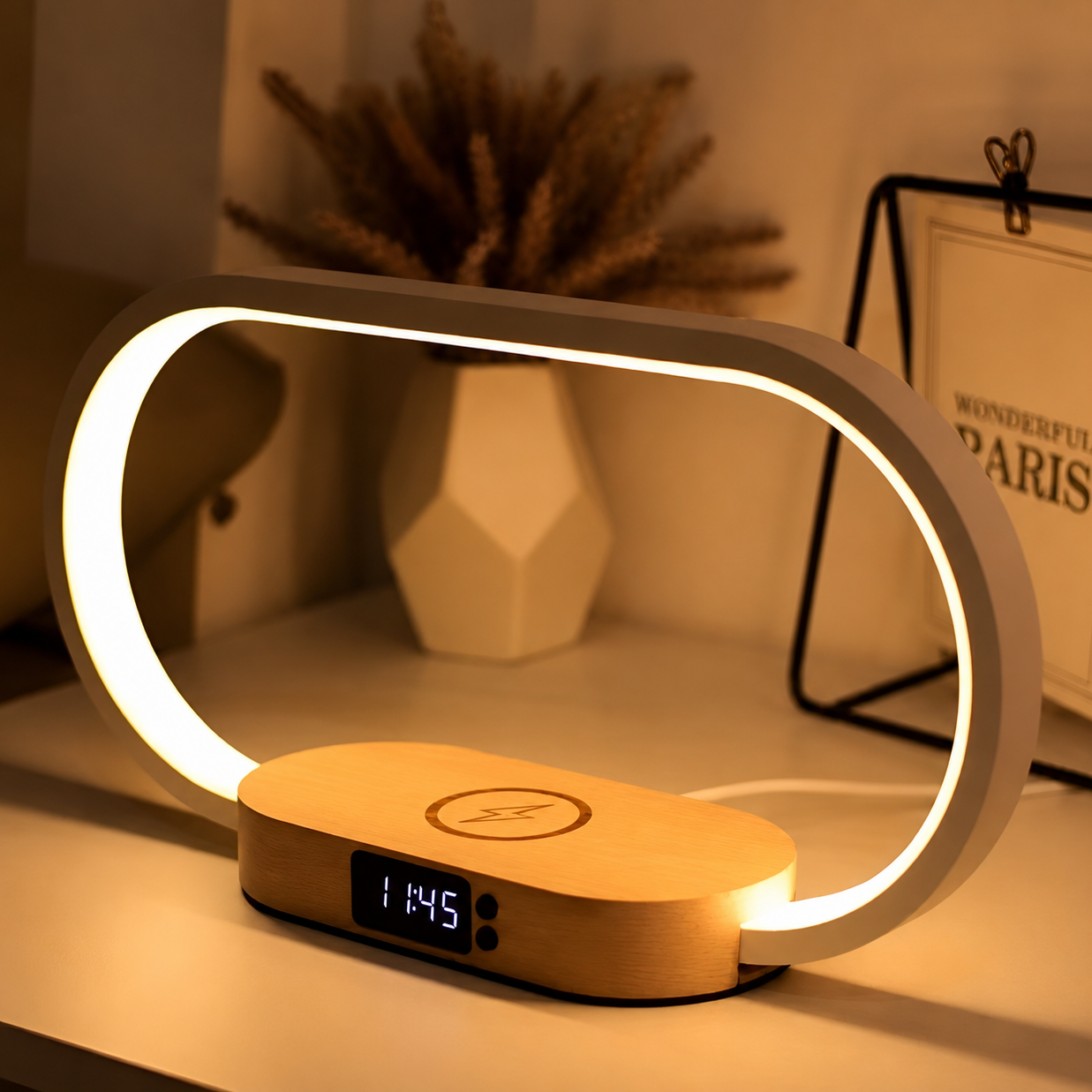 LumiDock LED Nachtlampe mit Ladefunktion