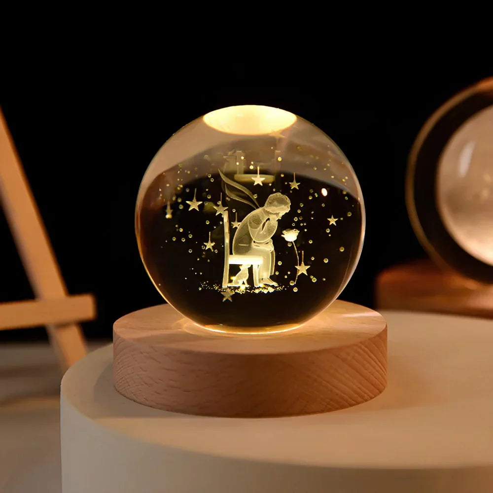 Kryształowa kula LumiSphere 3D z oświetleniem LED
