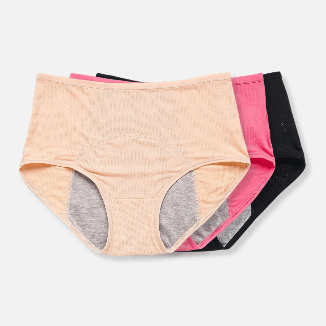 Auslaufsichere Damenunterwäsche mit Absorptionsschicht