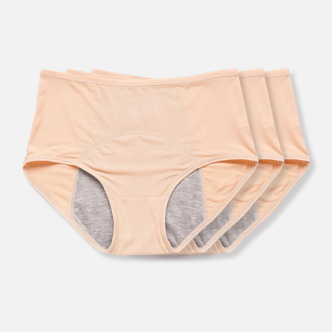 Auslaufsichere Damenunterwäsche mit Absorptionsschicht