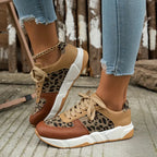 Modevia WildSchritt dame fritidssneakers med dyreprint og snørebånd  