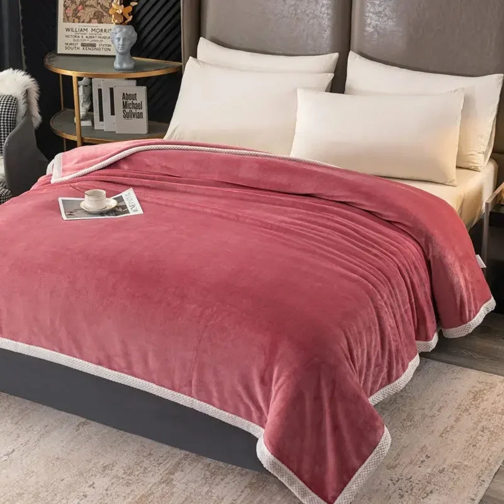 WärmeFlausch Fleece Decke Groß Sanft Polyester Wohndecke