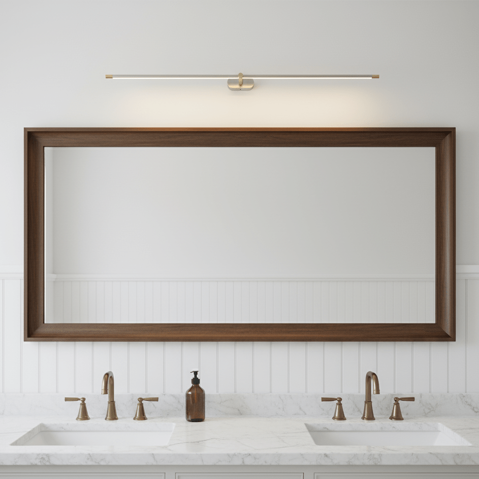 Lineare LED Spiegelleuchte für Badezimmer und Waschtisch