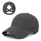 AirFlowCap sportskasket i mesh med hestehaleåbning