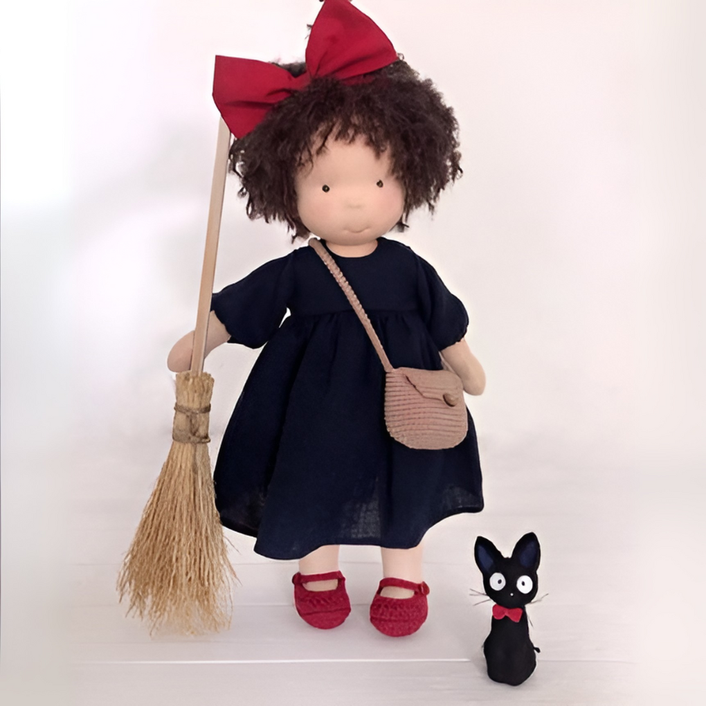 Delikatna lalka z naturalnych włókien dla dzieci 35 cm