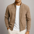 Velurox Herren Sommerjacke im Wildleder-Look mit Reißverschluss