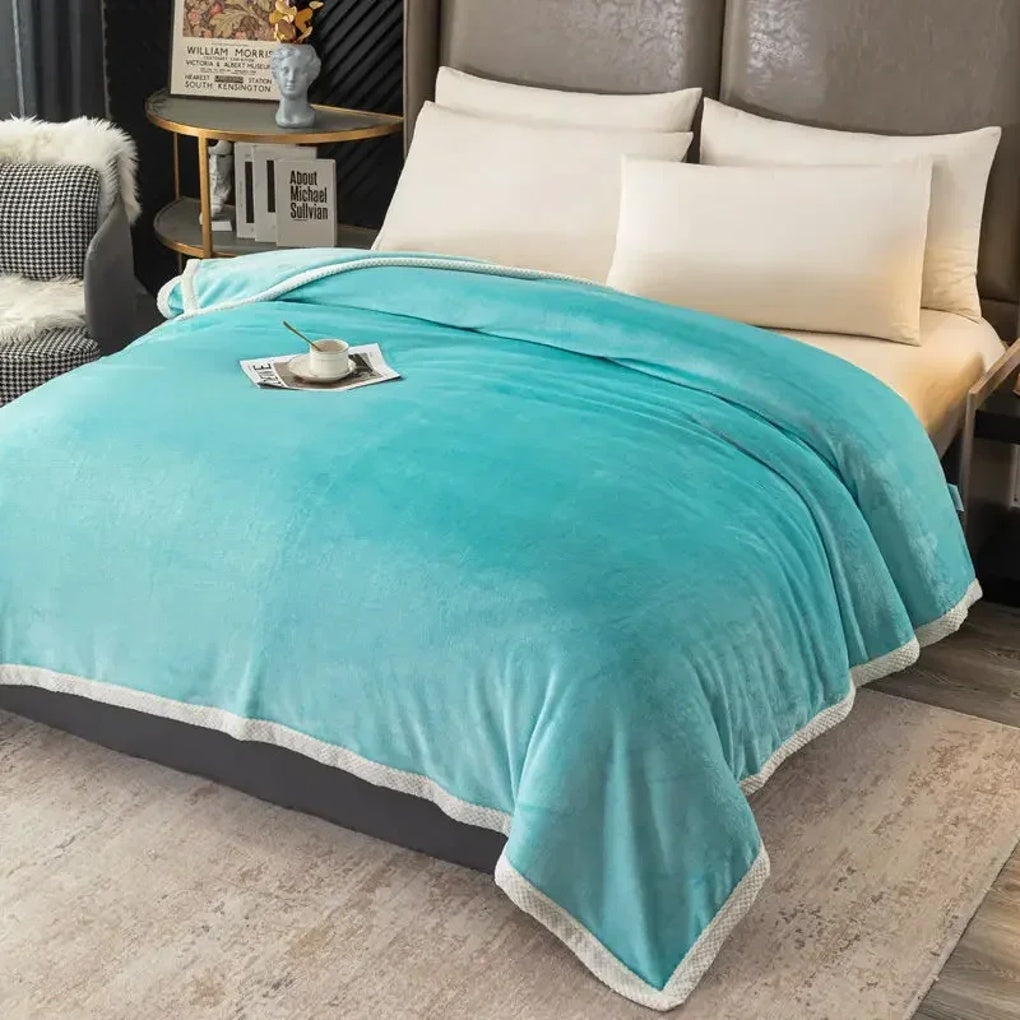 WärmeFlausch Fleece Decke Groß Sanft Polyester Wohndecke
