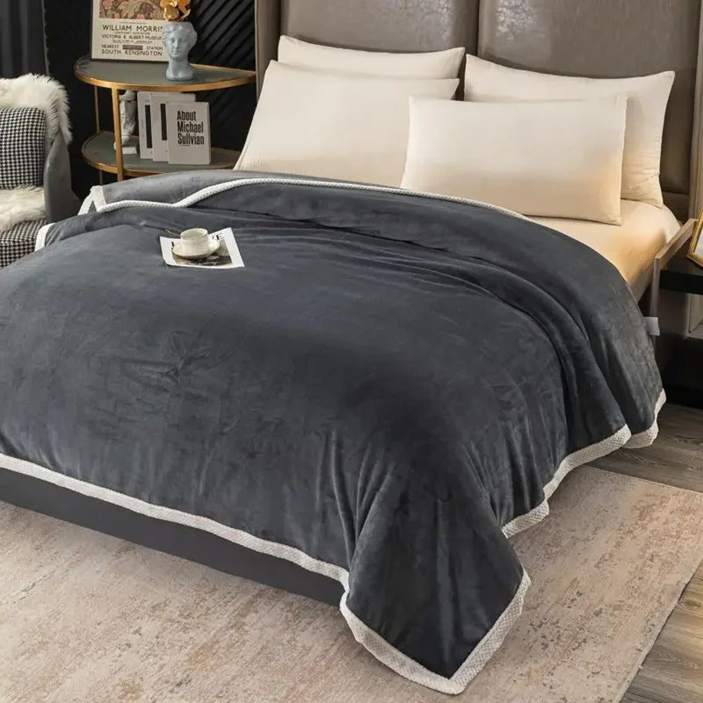 WärmeFlausch Fleece Decke Groß Sanft Polyester Wohndecke