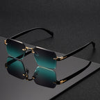 Randlose Quadratische Brille Gewichtsreduzierte Gestalt Angenehme Form