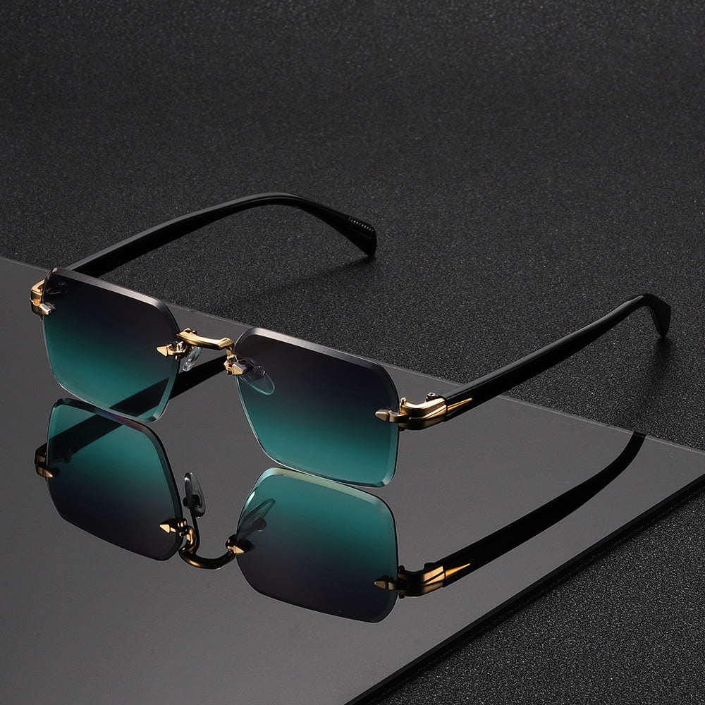 Randlose Quadratische Brille Gewichtsreduzierte Gestalt Angenehme Form