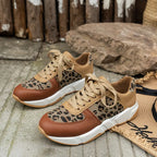 Modevia WildSchritt dame fritidssneakers med dyreprint og snørebånd  
