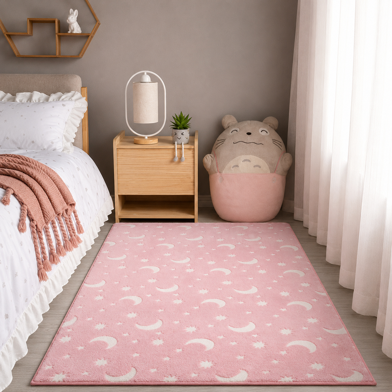 LunaGlow Leuchtteppich für Kinderzimmer