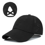 AirFlowCap sportskasket i mesh med hestehaleåbning