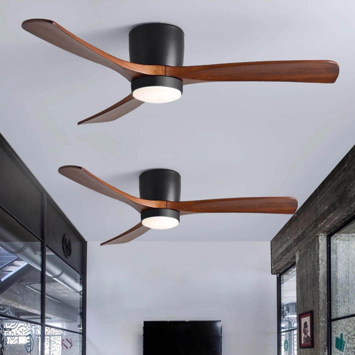LED Deckenlampe mit Ventilator und Fernbedienung