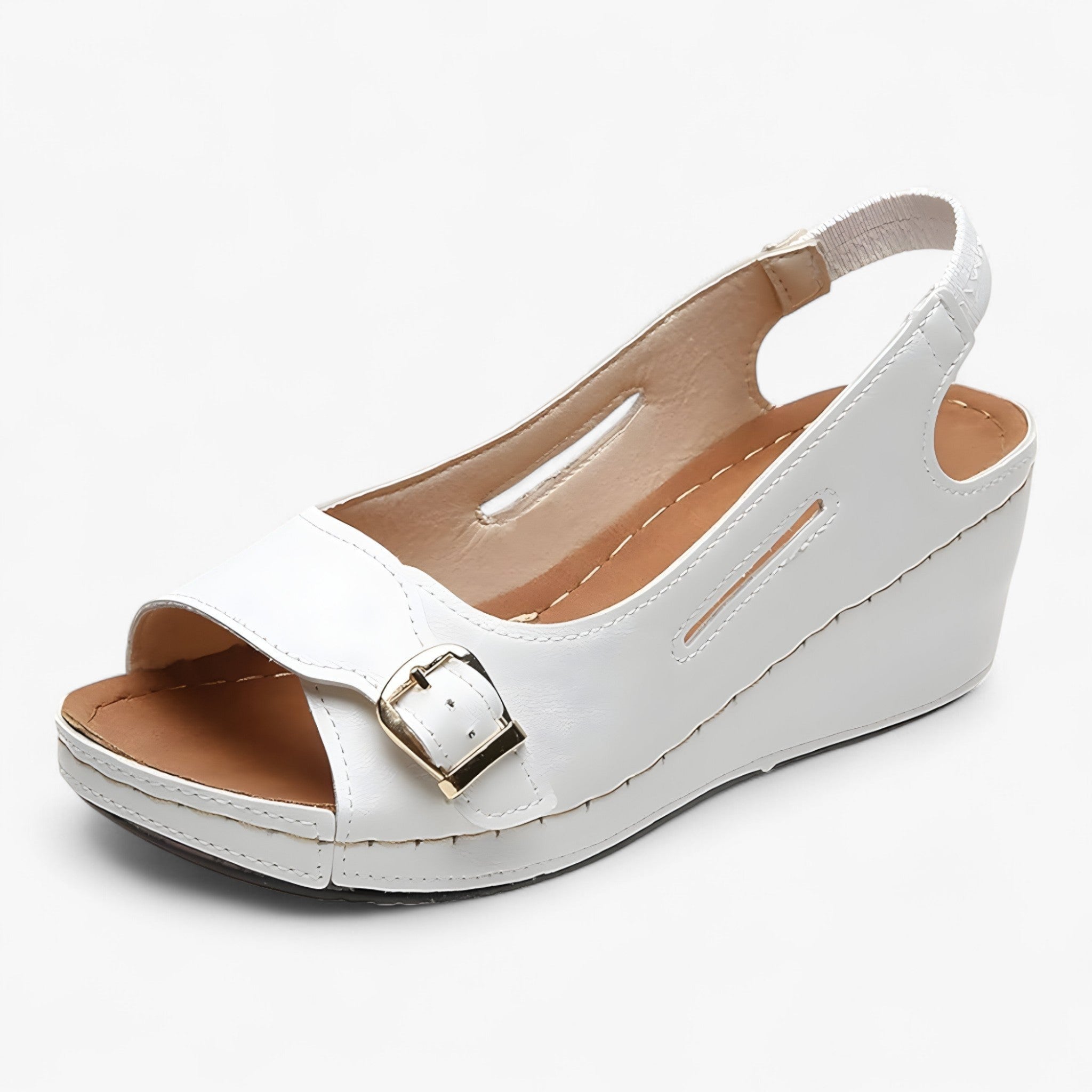 Velmora Damen Keilsandalen aus Leder mit Komfort und Eleganz