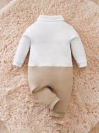 MiniGent Baby Strampler mit Fliege und Sakko-Design