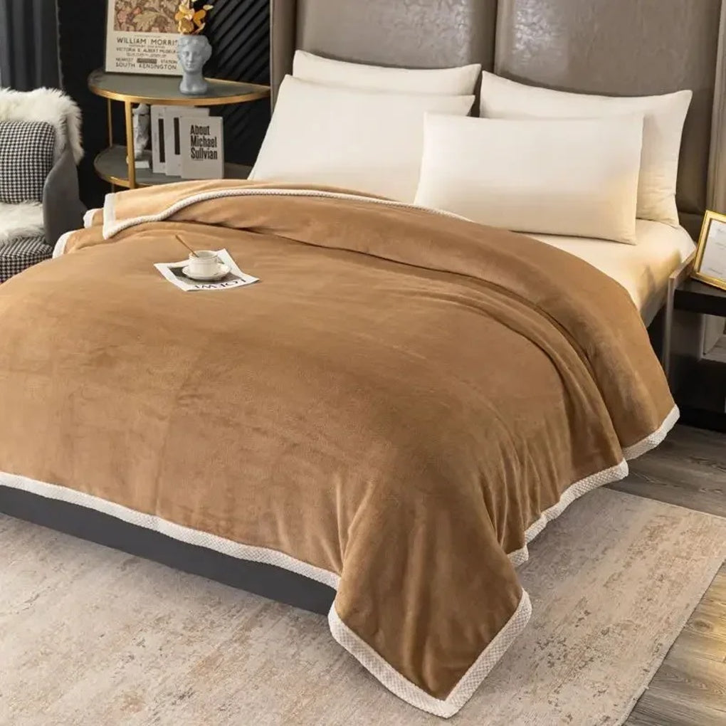 WärmeFlausch Fleece Decke Groß Sanft Polyester Wohndecke