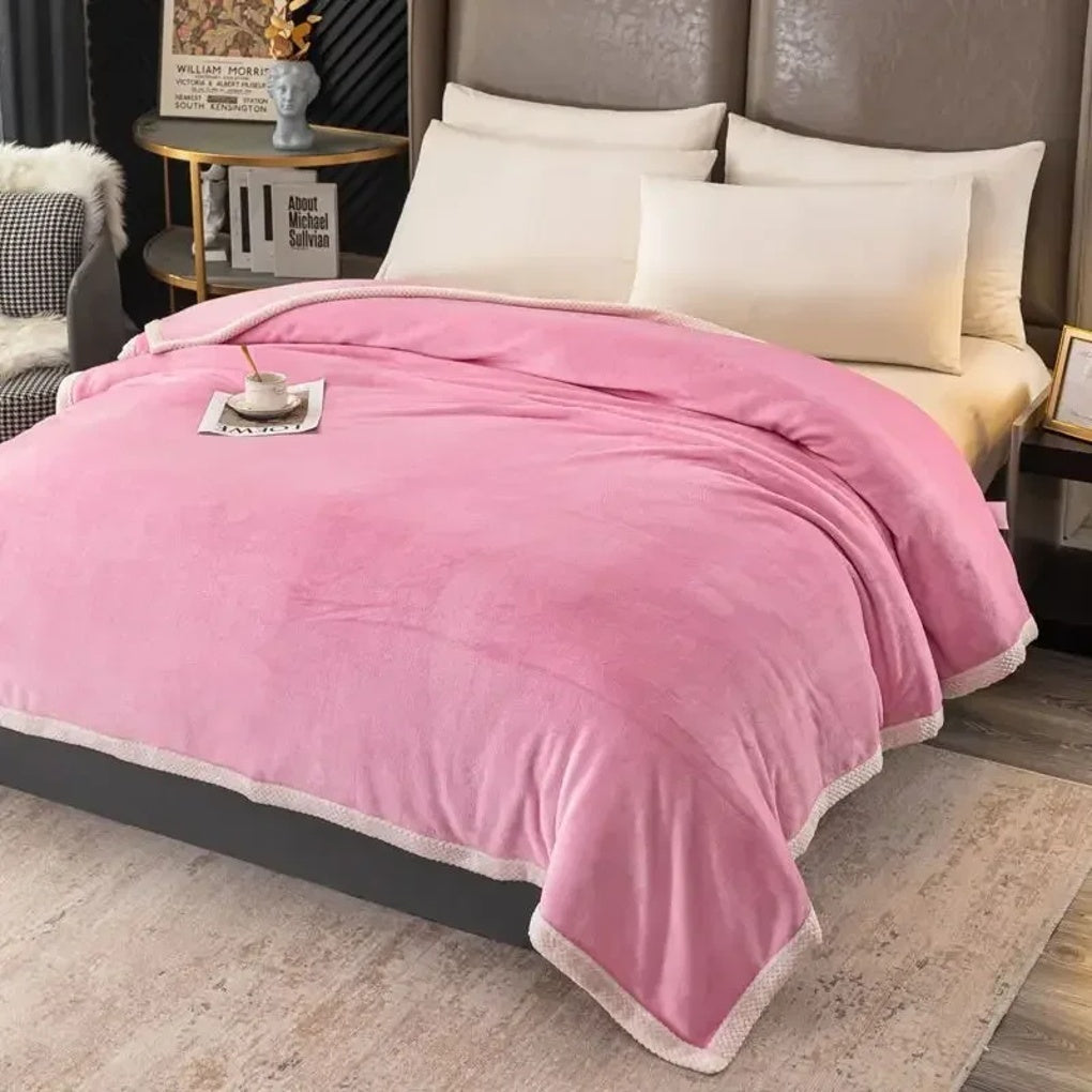 WärmeFlausch Fleece Decke Groß Sanft Polyester Wohndecke