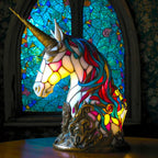 Lampa stołowa LichtTier Tiffany z motywem zwierzęcym