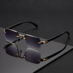 Randlose Quadratische Brille Gewichtsreduzierte Gestalt Angenehme Form