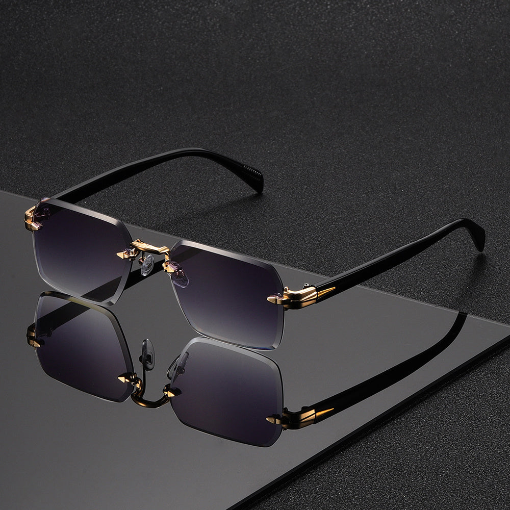 Randlose Quadratische Brille Gewichtsreduzierte Gestalt Angenehme Form