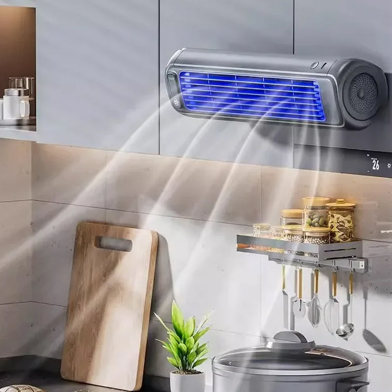 Tragbarer Akku Ventilator mit Wand- und Tischmontage