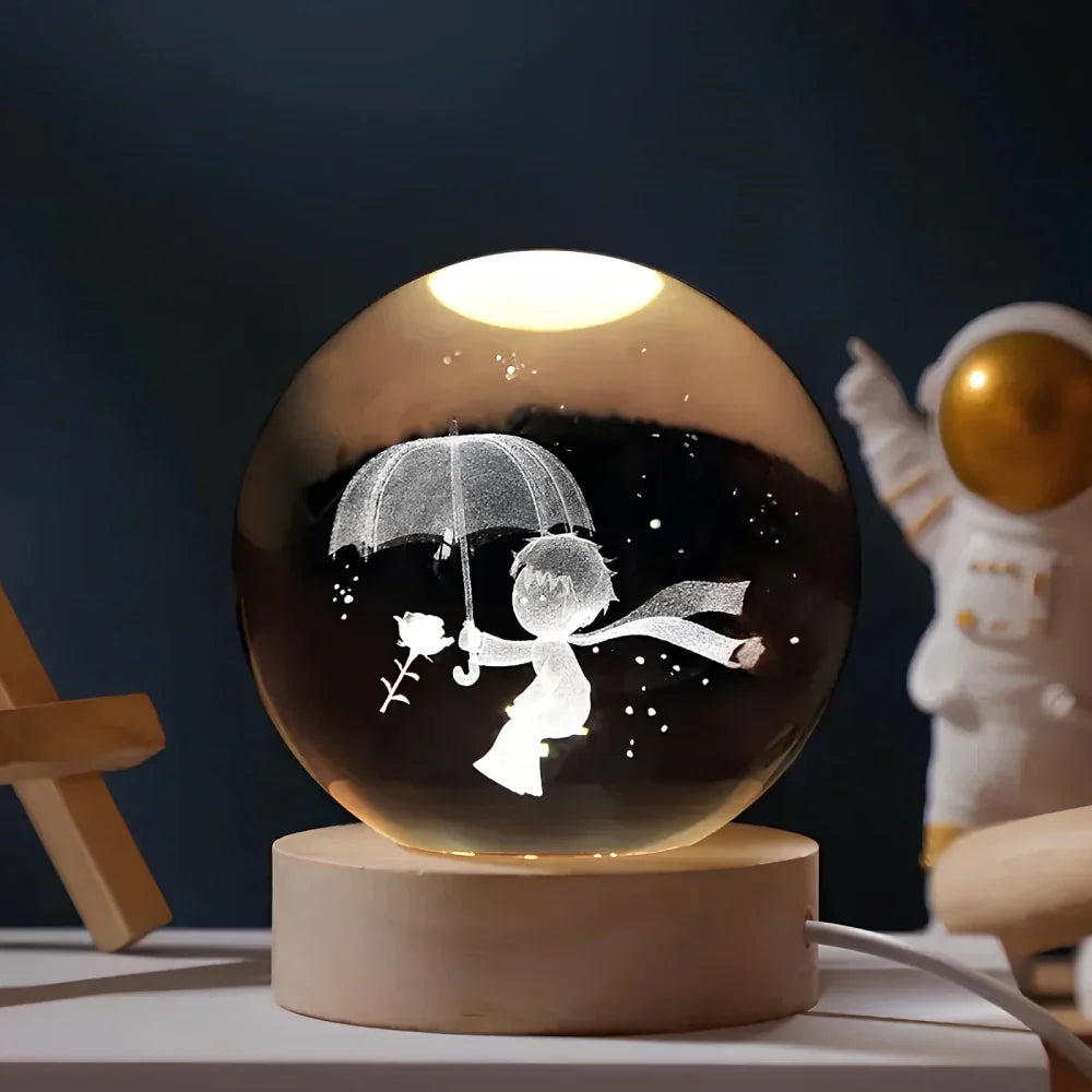 Kryształowa kula LumiSphere 3D z oświetleniem LED